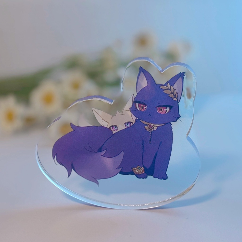 レチュねこアクリルブロック