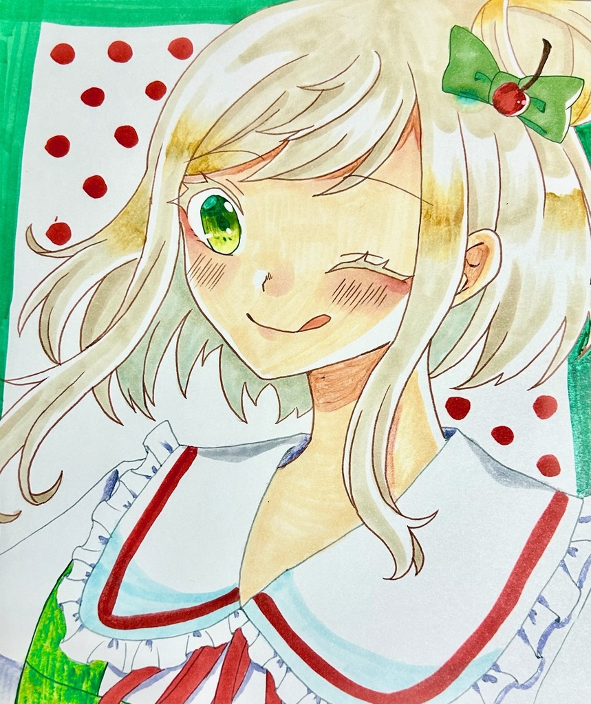 アナログ原画　中色紙