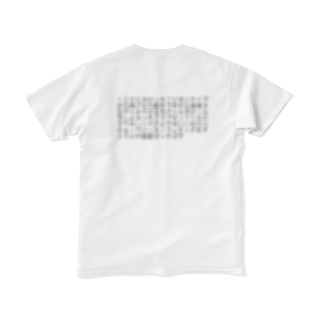 背面あいさつTシャツ白