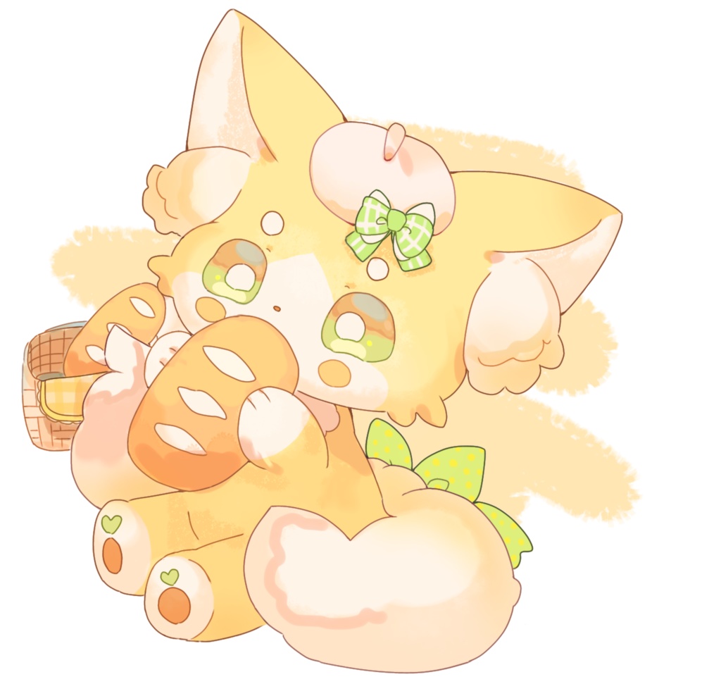 すずらんキツネのキーホルダー2