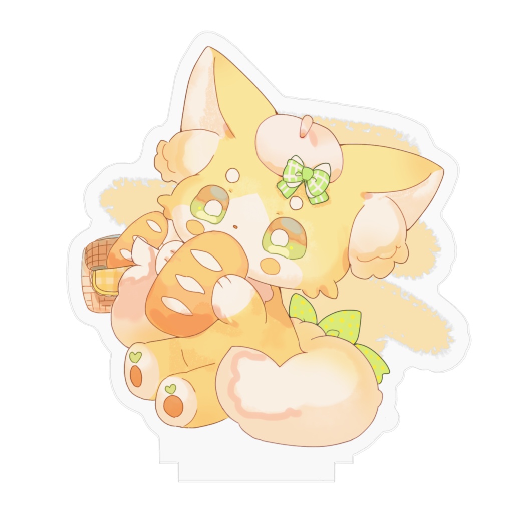 すずらんキツネのアクリルフィギュア