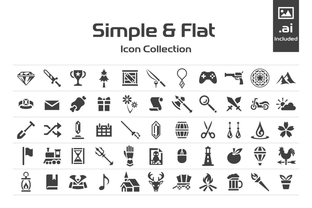 Simple & Flat Icon Collection