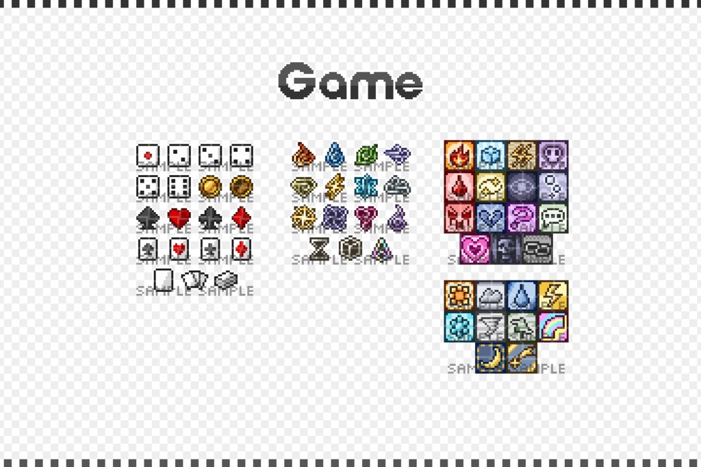 ドット絵アイコン素材集 『16×16 Pixel Icon Collection』