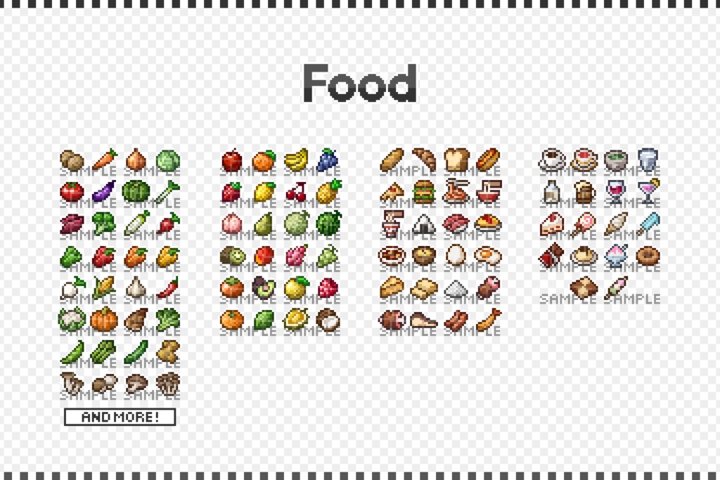 ドット絵アイコン素材集 『16×16 Pixel Icon Collection』