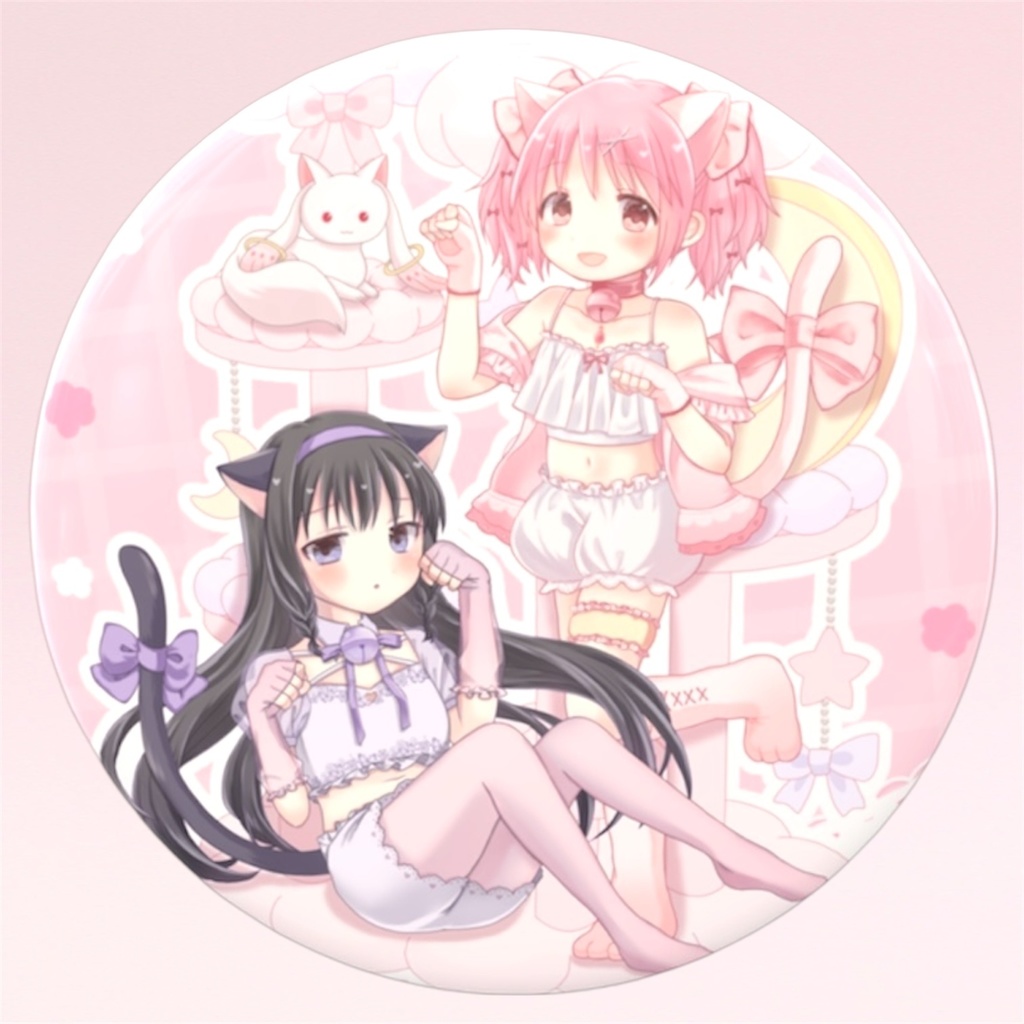 魔法少女まどか☆マギカ ブラインド ホログラム缶バッジ(全5種類ランダム)57mm