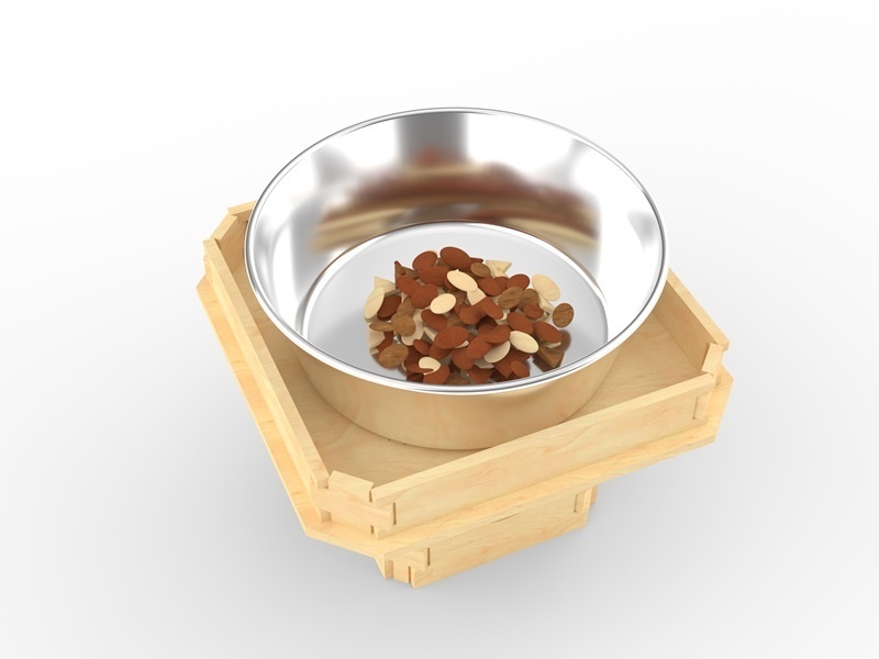 ねこ三方 レーザーカット用DXFデータ