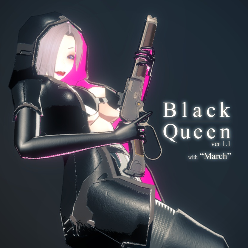 オリジナル3Dモデル『メルキュリアス - The BlackQueen - 』