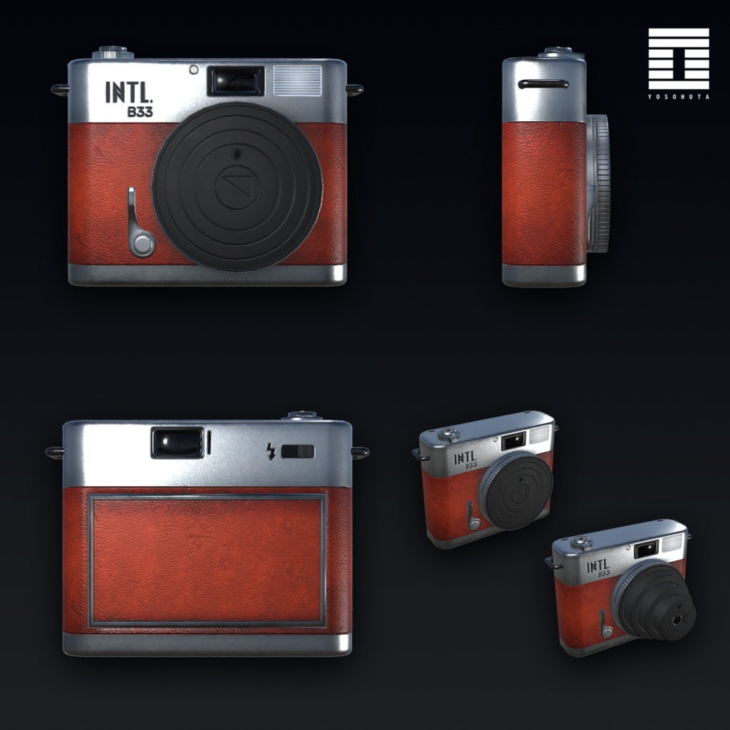 【オリジナル3Dモデル】デジタルカメラ INTL B33