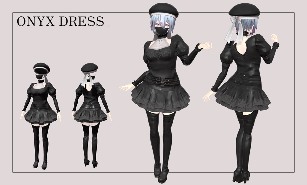 素体付き衣装モデル「ONYX DRESS」【着せ替えツール付属・PB対応】