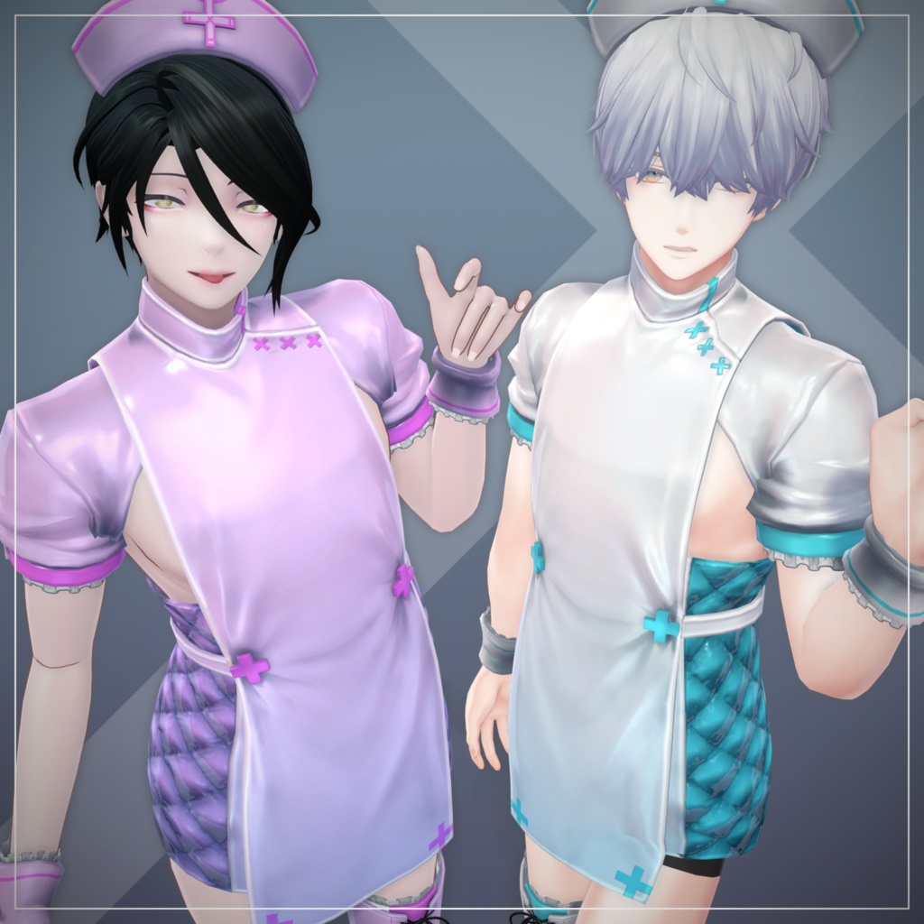 ハウライト・ナースドレス【複数アバター対応】