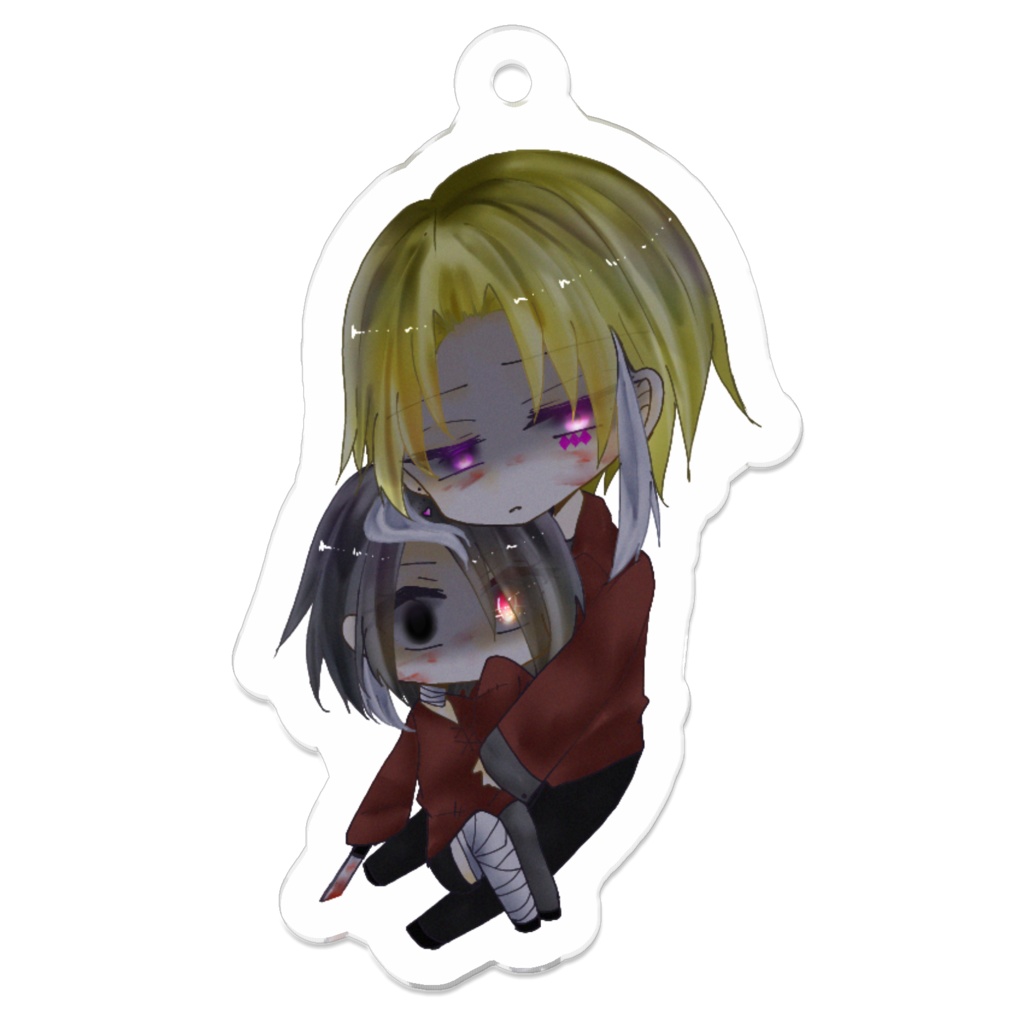 【Crazy party】クラウン&K(ケイ)アクキー(精神不安定&狂気ver.)