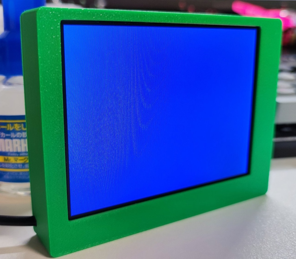 3.5インチTFT液晶パネル ( LQ035NC111 ) 用ケースの3Dデータ