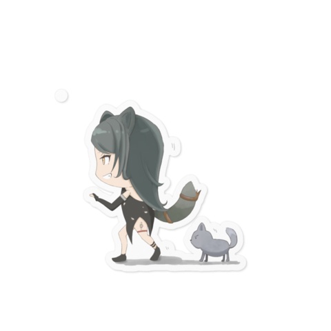 送り狼　ステッカー