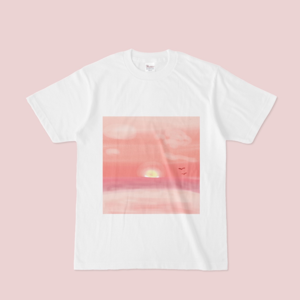 夕焼けの海Tシャツ