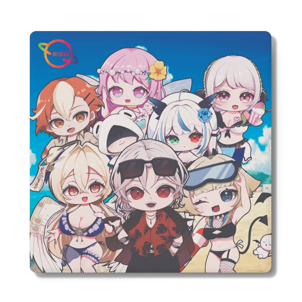 【9月限定】大集合！水着REW所属ライバー 角型コースター