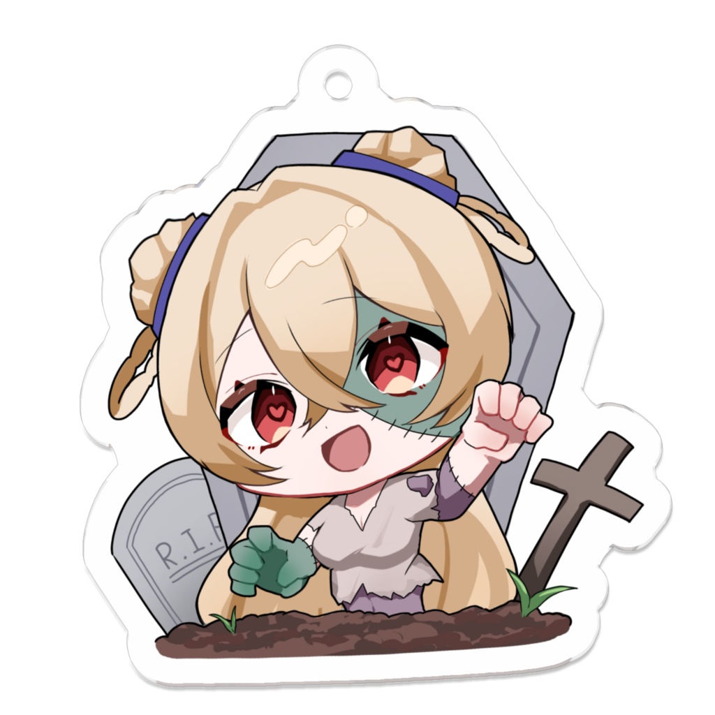 【Live2D制作支援】10月限定 愛ノ琴羽SDアクリルキーホルダー ハロウィンver.