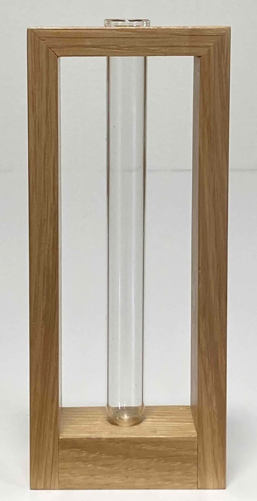 ナラ材天然木製一輪挿し　　【受注生産】