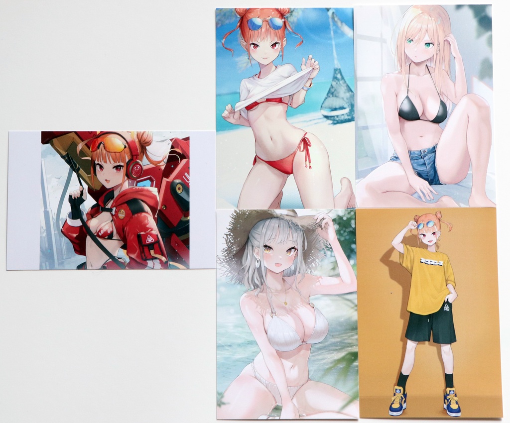 イセ川ヤスタカ　ポストカードB  　５枚セット