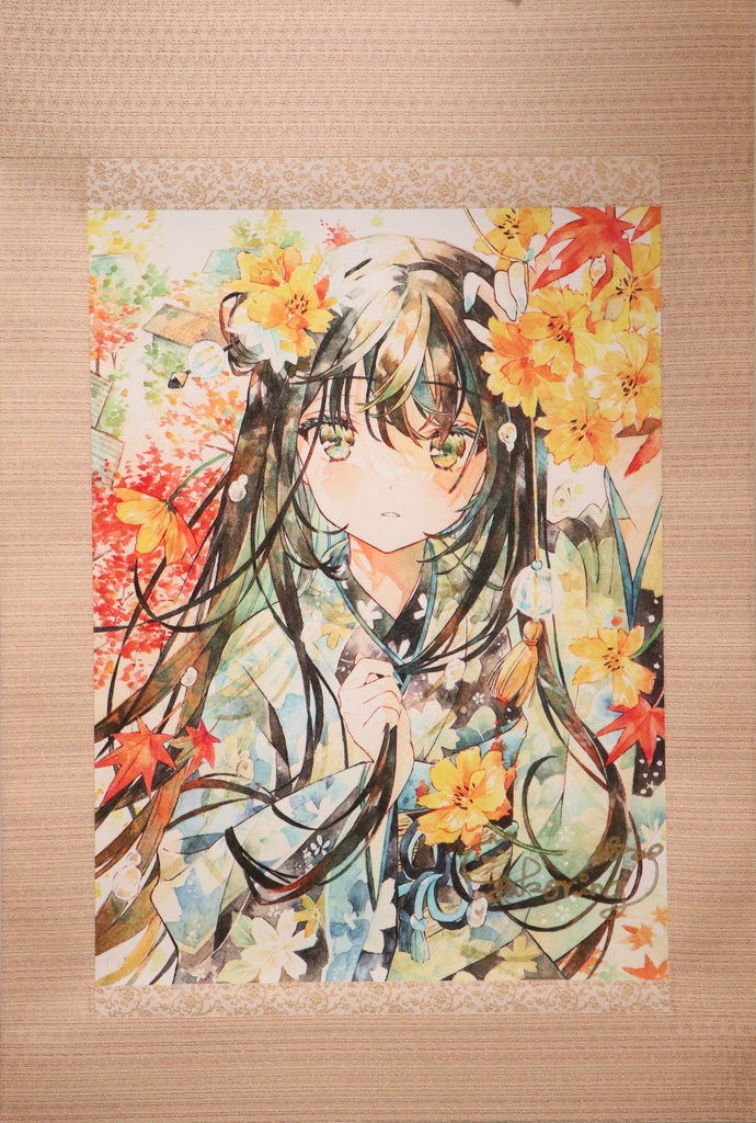 絵師100人展13 複製原画 優子鈴（作名:大輪の花） - メルカリ
