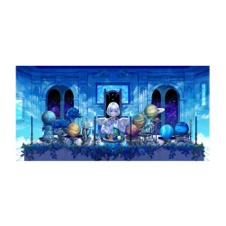 藤ちょこ　オーロラ横長カード　惑星晩餐会　【受注生産】