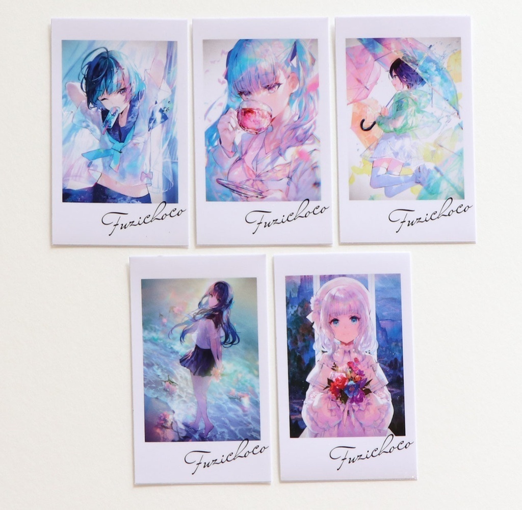 藤ちょこ　チェキ風ステッカー　透光の季節【受注生産】