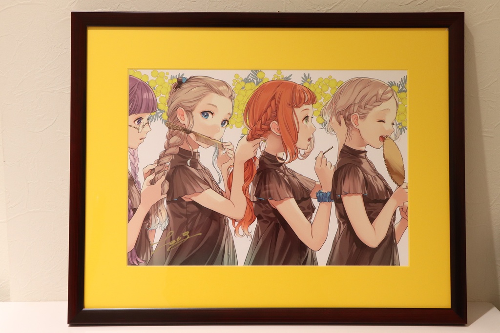 チェリ子　　ミモザと三つ編み　【受注生産】