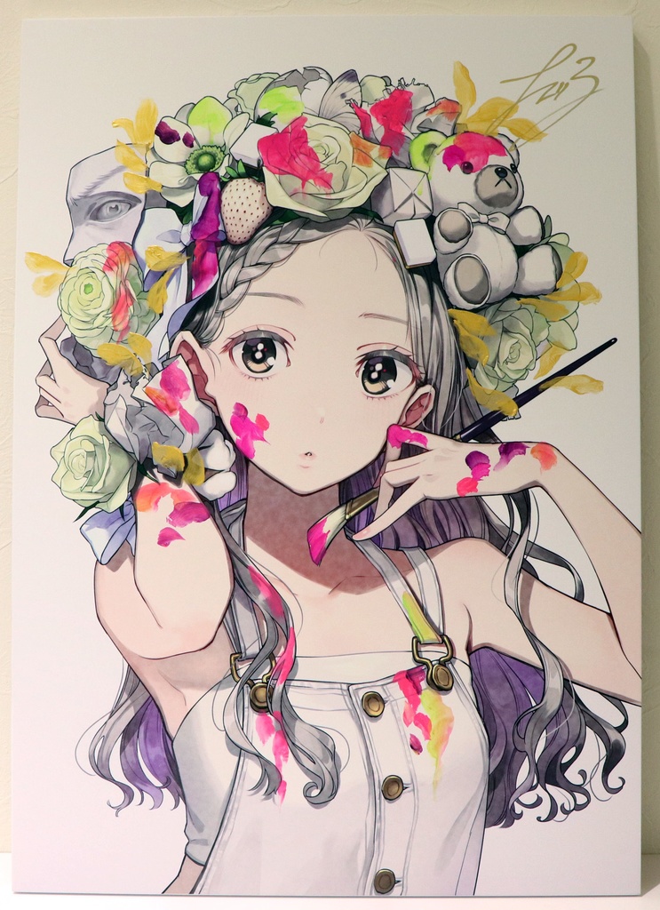 チェリ子　　bouquet（ハボタン）【直筆着彩】【受注生産】