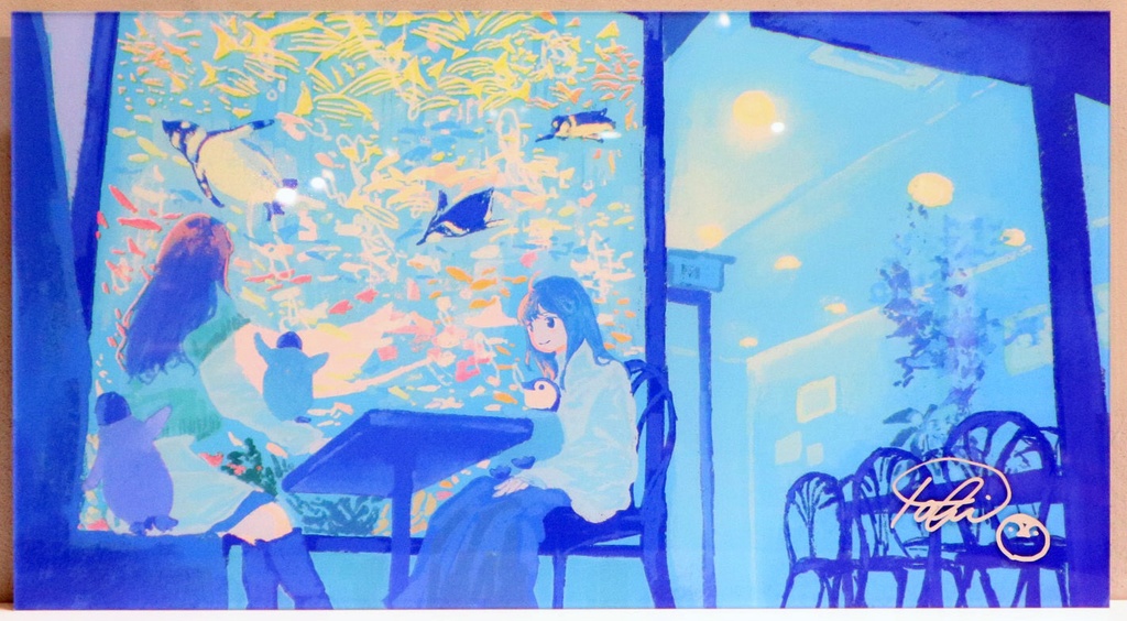 tabi　海中喫茶　直筆サイン入りアクリルマウント　【１点限定】【受注生産】