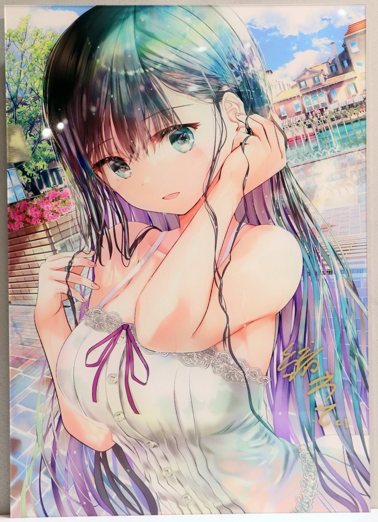 緒方てい　急な雨でびっくりしたね　アクリルマウント【受注生産】