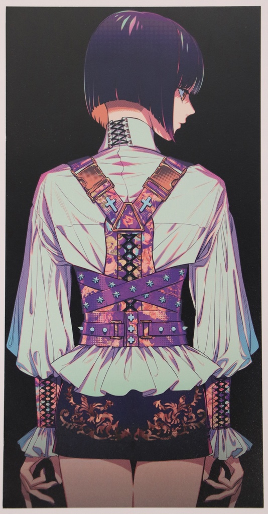 秋赤音　急性腰痛症　大判ポストカード