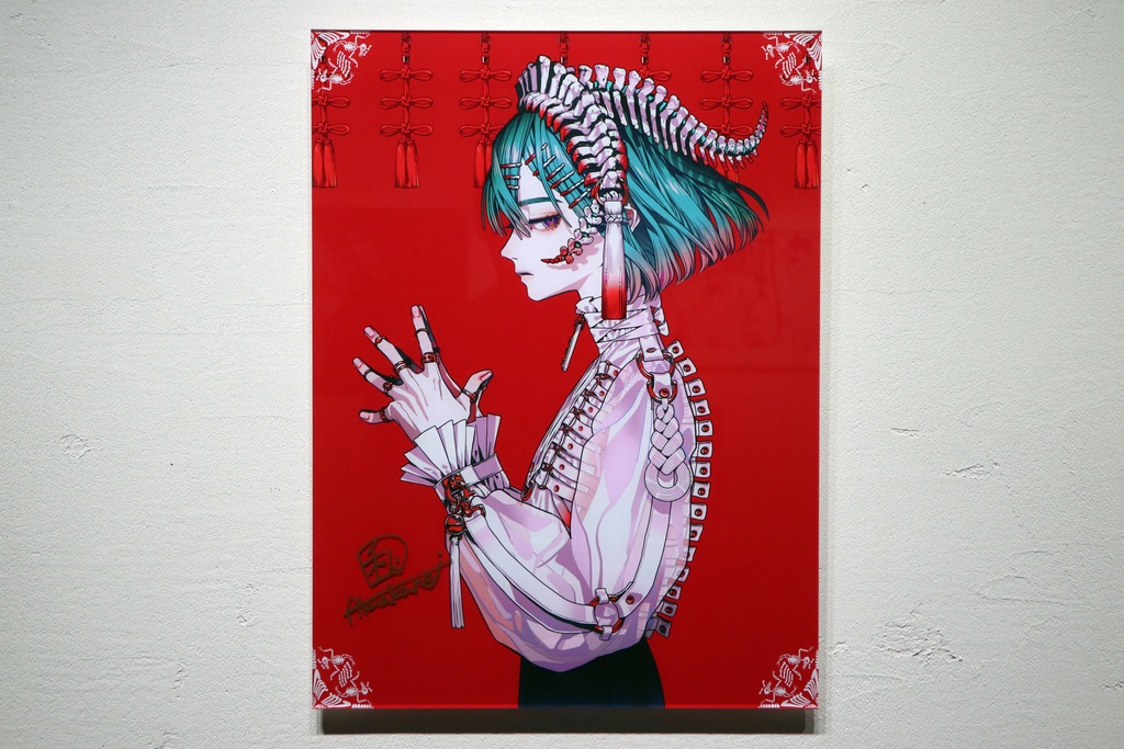 秋赤音　核　直筆サイン入りアクリルマウント【受注生産】