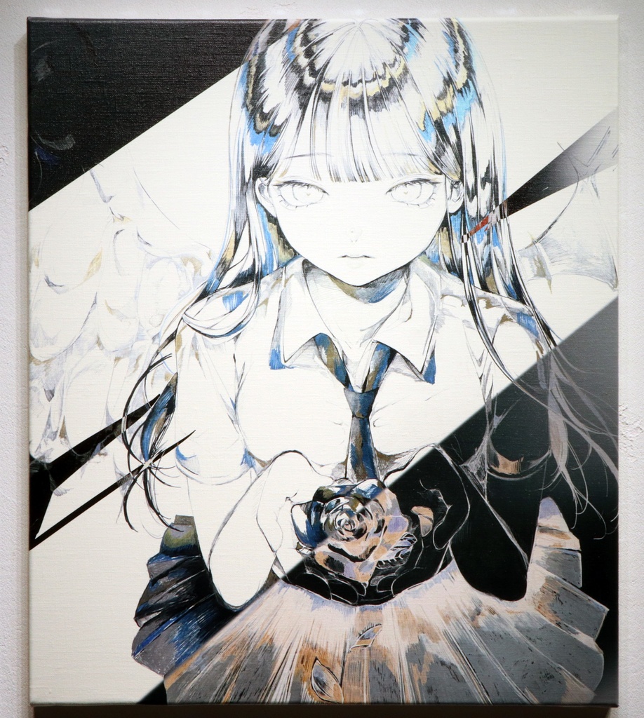 ケビンばやし　キャンバス　天使と悪魔　【受注生産】