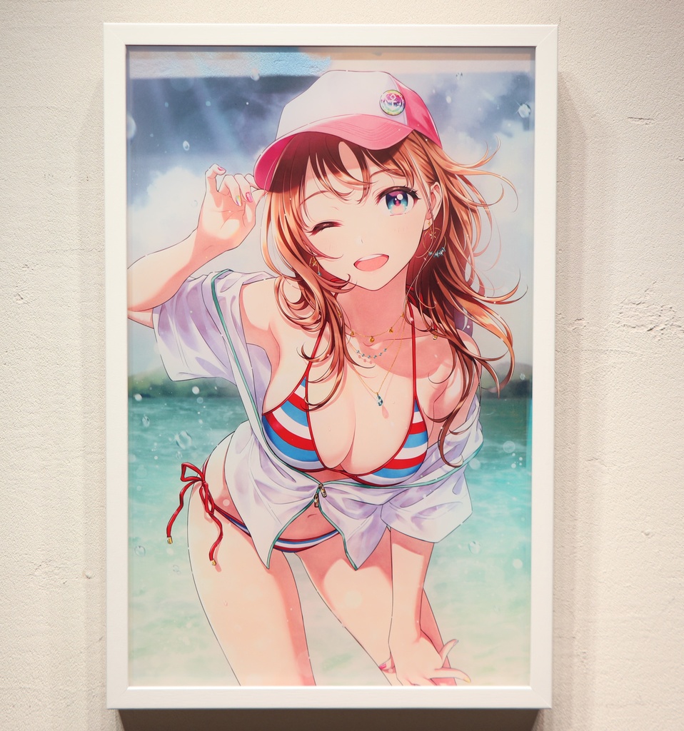 森倉円　「sunshine girl」　額付　【受注生産】