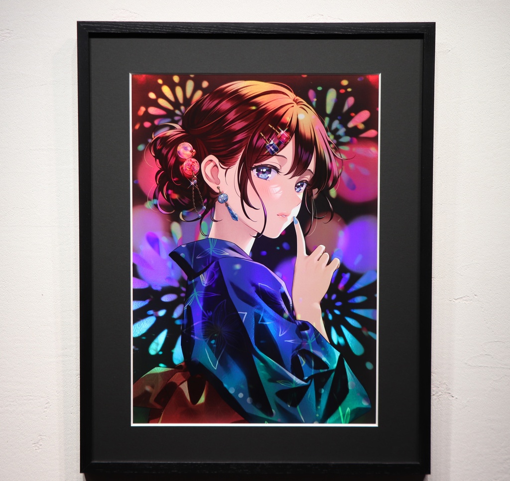 森倉円　「とんぼ玉」　額付　【受注生産】