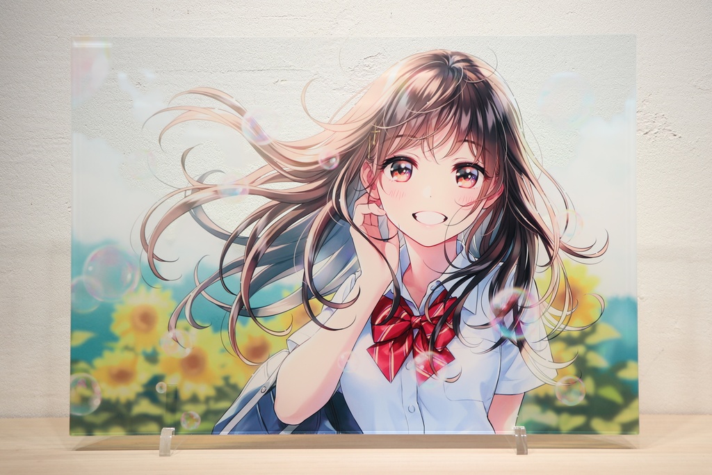 森倉円　「ヒマワリ少女」　額無　【受注生産】