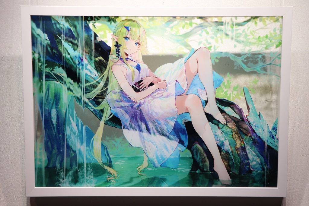 藤ちょこ　「宝石樹の森」額付【受注生産】