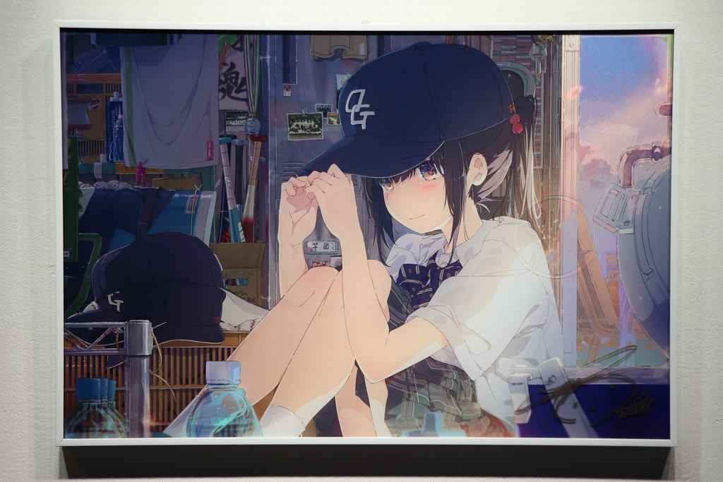 荻pote「ひかげぼっこ」額付　【受注生産】