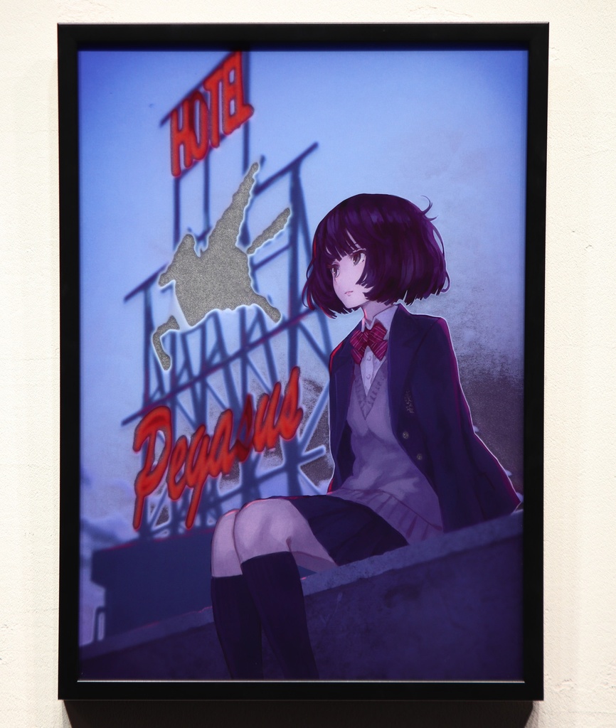 カオミン　 「薄暮」額付【受注生産】