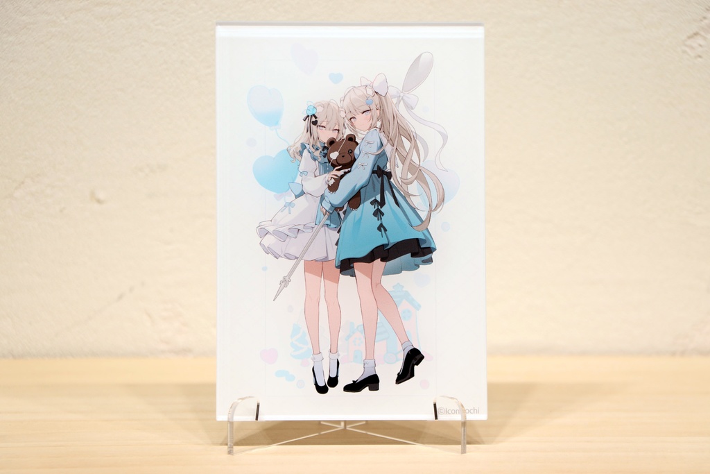 イコモチ　アクリルカードスタンド　candy blue【受注生産】