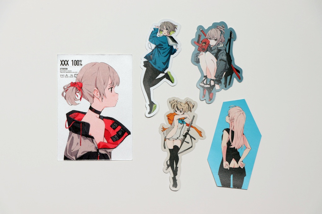 popman3580 ステッカ―５枚セット