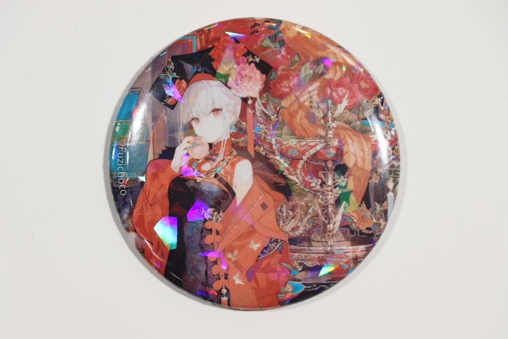 藤ちょこ　ホログラム缶バッジ　B