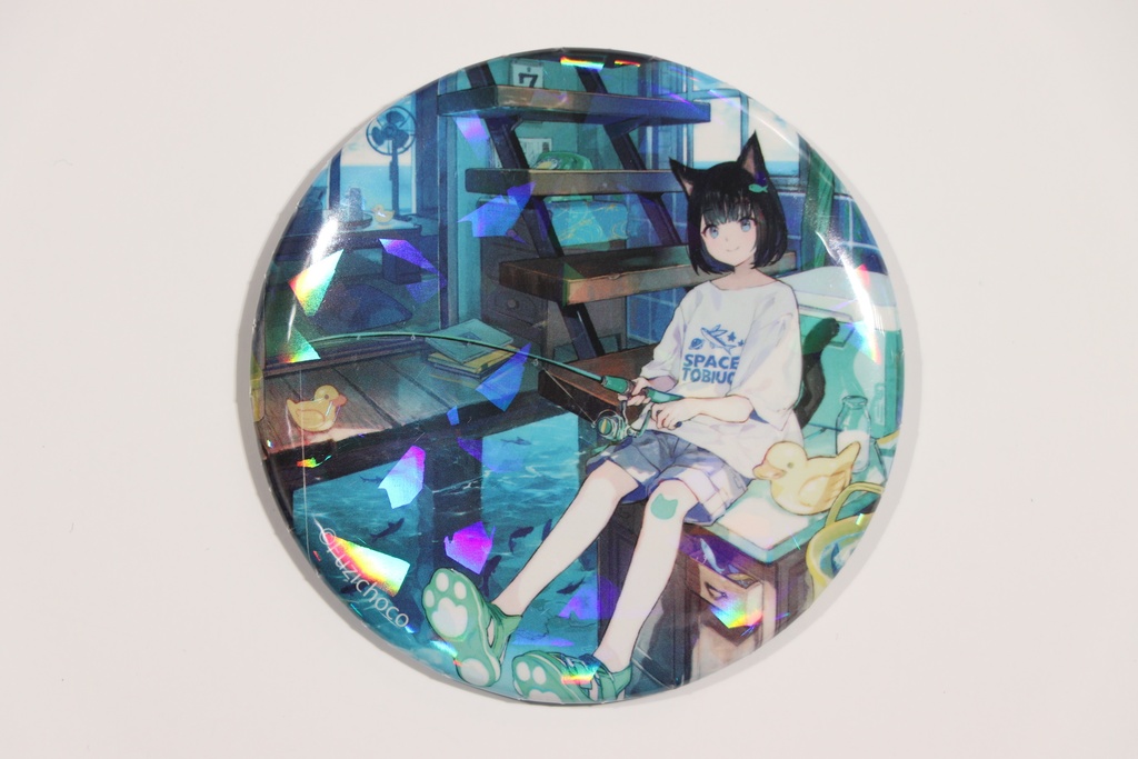 藤ちょこ　ホログラム缶バッジ　C