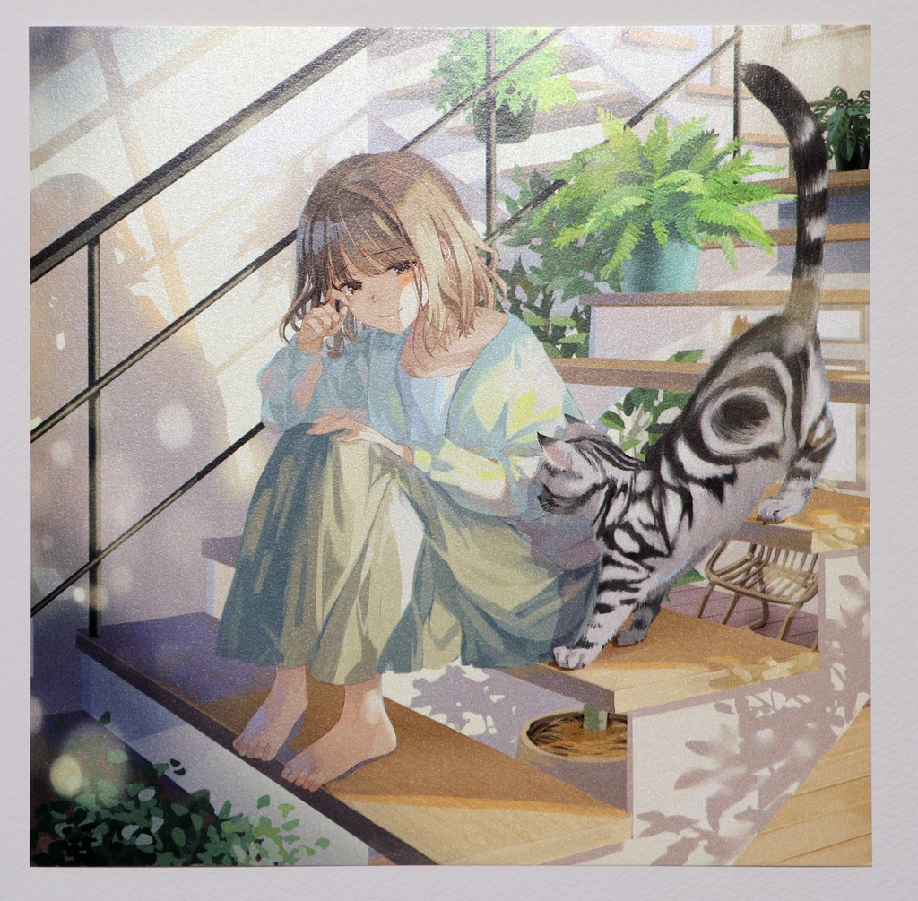 成瀬ちさと　21×21㎝　ポスターカード　K