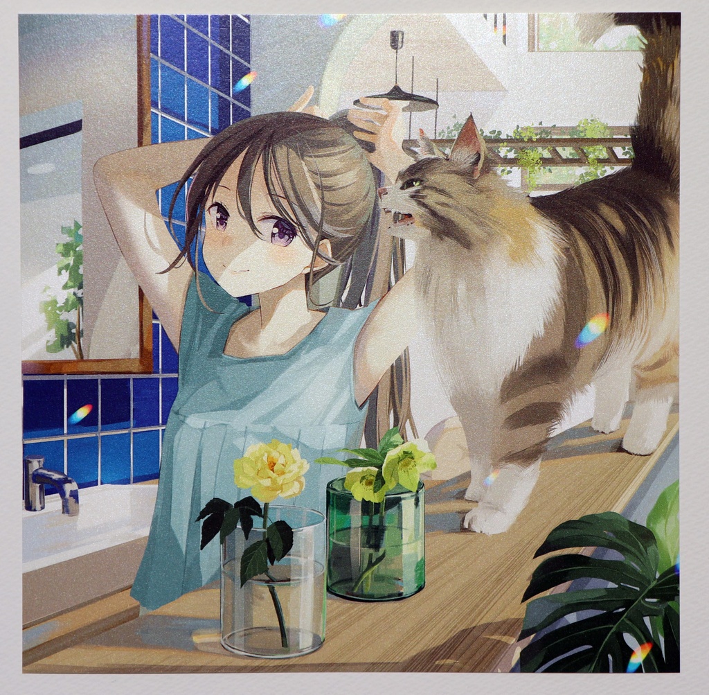 成瀬ちさと　21×21㎝　ポスターカード　I