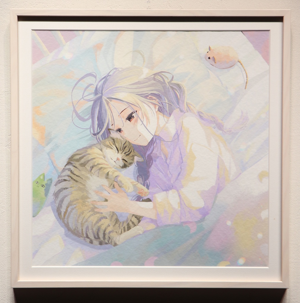 成瀬ちさと　複製原画２S　am7:30　( 35角 額40角) 【受注生産】