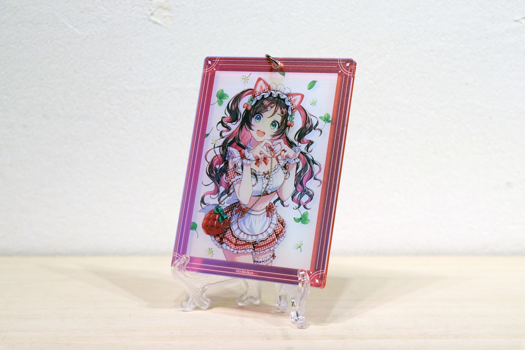 森倉円　オーロラアクリルキーホルダー　Strawberry