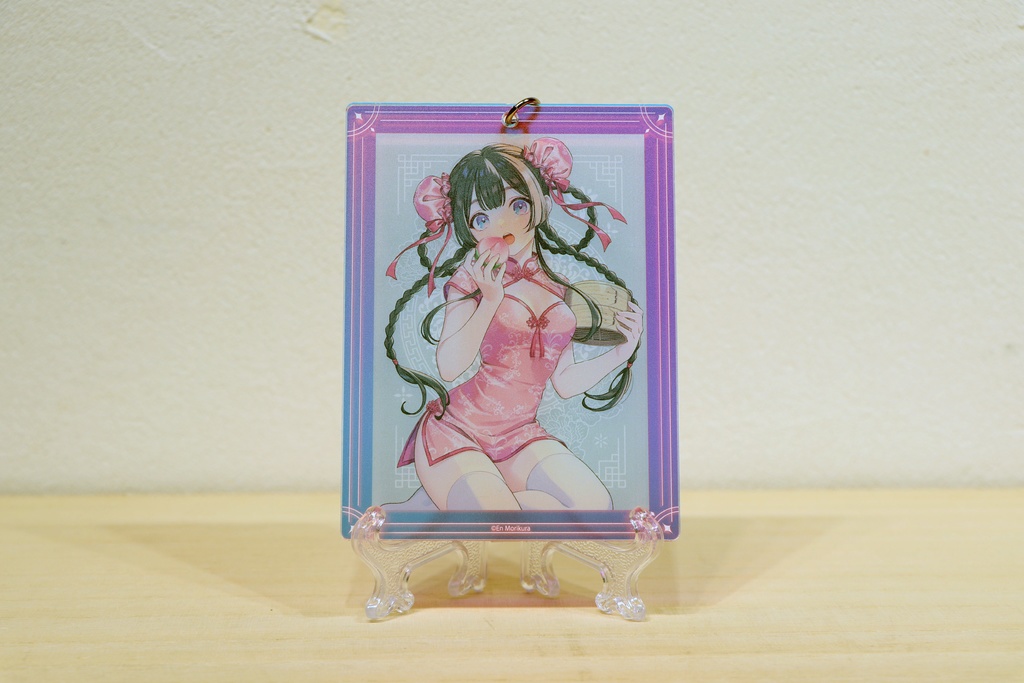 森倉円　オーロラアクリルキーホルダー　Peach