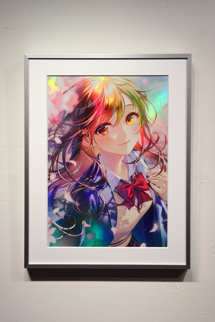 森倉円　カバーイラスト　オーロラポスター　額付　【受注生産】