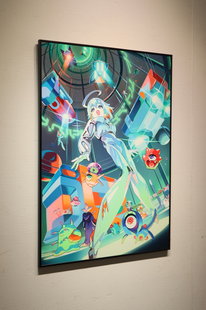 UVプリントポスター作品 kin × ハツシユ 【受注生産】