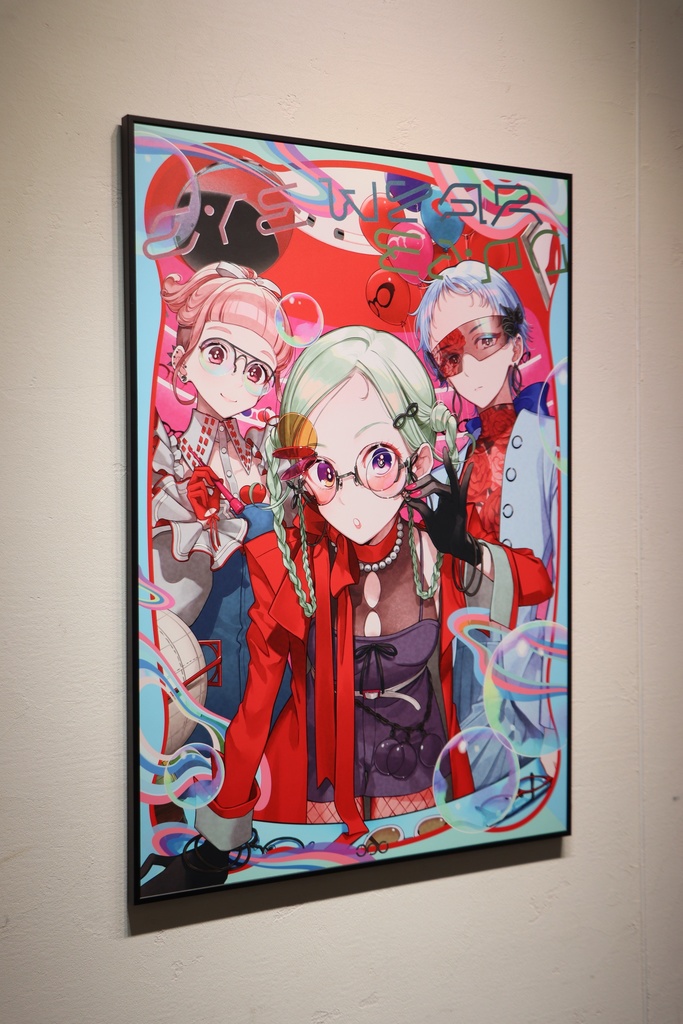 UVプリントポスター作品 チェリ子 × 玉野ハヅキ 【受注生産】